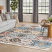Nourison Washable Beauty Machine Washable Indoor only Multicolored Geometric Area Rug