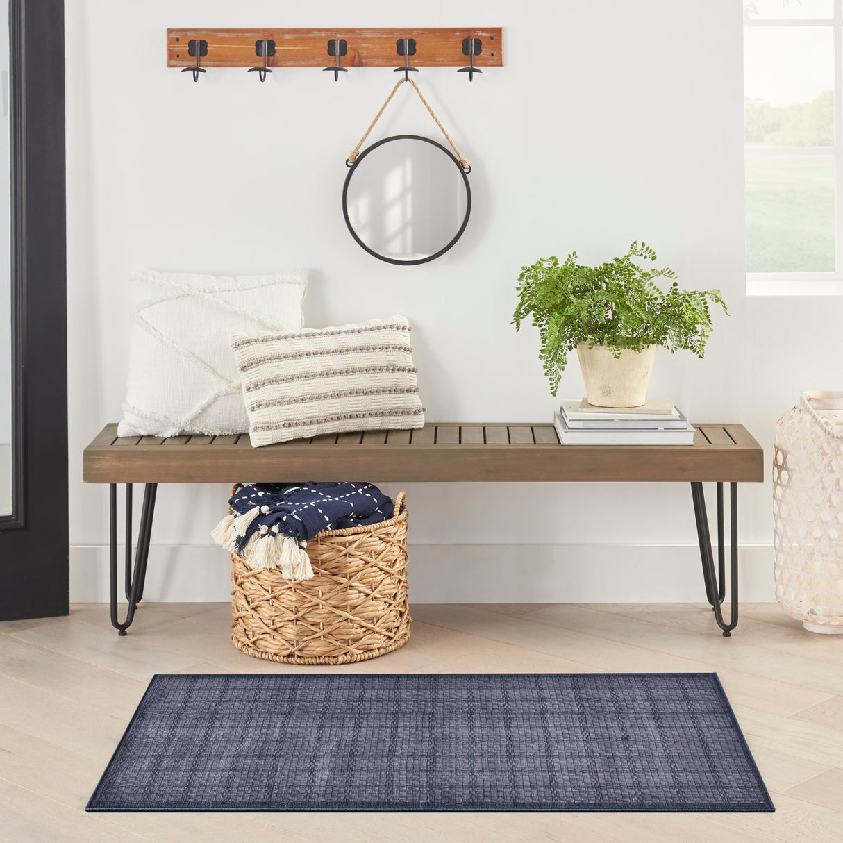 Nourison Washables Indoor Geometric Area Rug