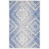 Nourison Whimsicle Boho Distressed Tribal Ivory Blue Area Rug