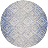 Nourison Whimsicle Boho Distressed Tribal Ivory Blue Area Rug
