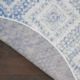Nourison Whimsicle Boho Distressed Tribal Ivory Blue Area Rug