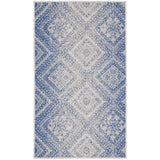 Nourison Whimsicle Boho Distressed Tribal Ivory Blue Area Rug