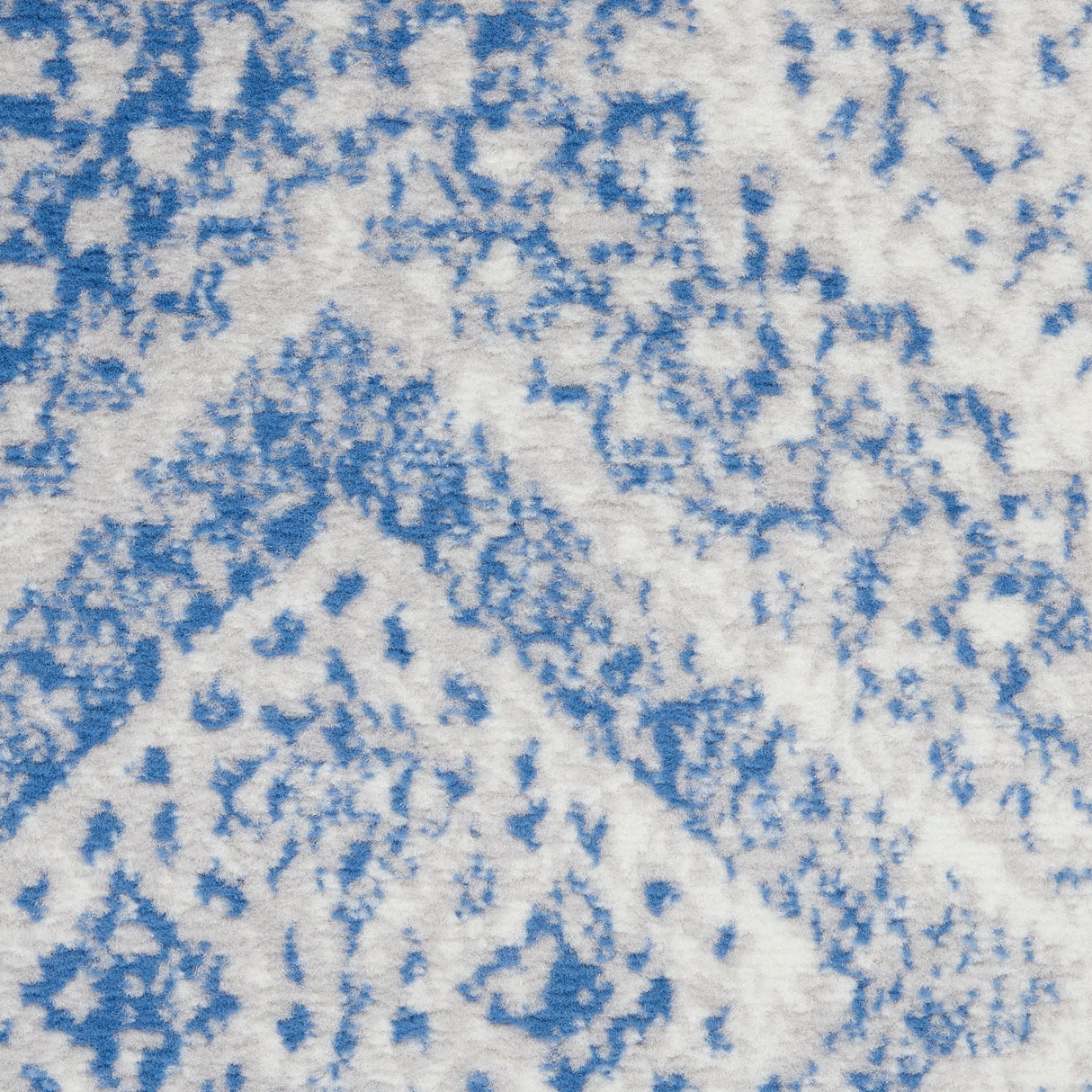 Nourison Whimsicle Boho Distressed Tribal Ivory Blue Area Rug