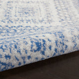 Nourison Whimsicle Boho Distressed Tribal Ivory Blue Area Rug