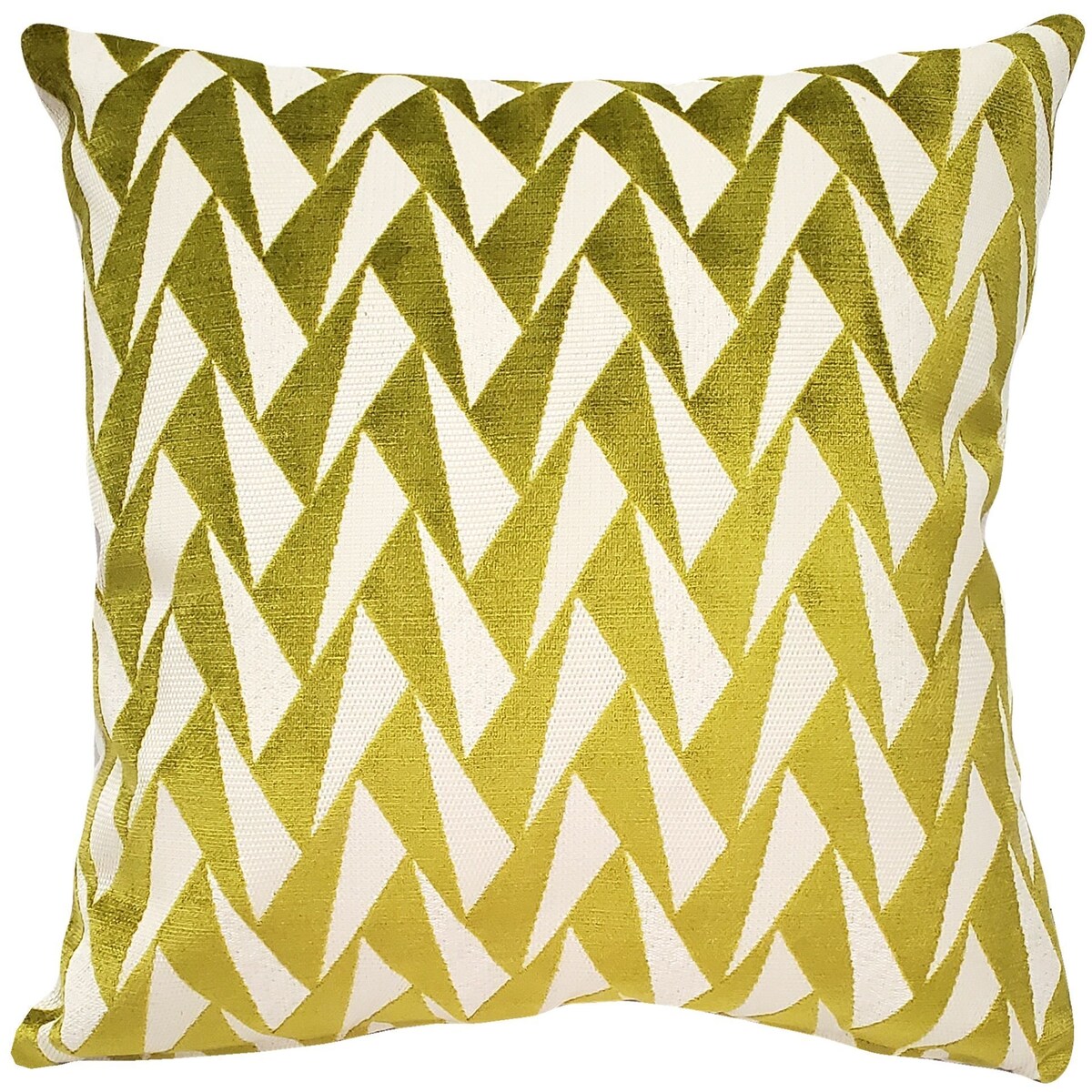 Nouveau Chartreuse Throw Pillow