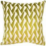 Nouveau Chartreuse Throw Pillow