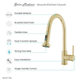 Nouvet Single Handle, Pull-Down Kitchen Faucet