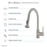 Nouvet Single Handle, Pull-Down Kitchen Faucet