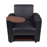 Nova Black/ JavaTablet Arm Chair (Set of 2)