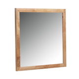 Nova Domus Santa Barbara Modern Natural Rectangular Mirror - White/Oak