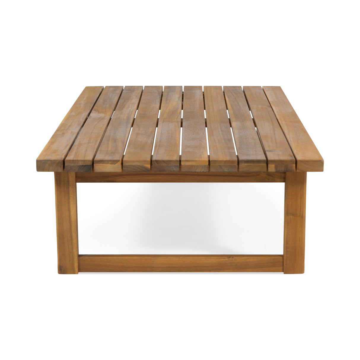 Nova Outdoor 4 Seater Acacia Wood Chat Set with Wicker Accents by Christopher Knight Home