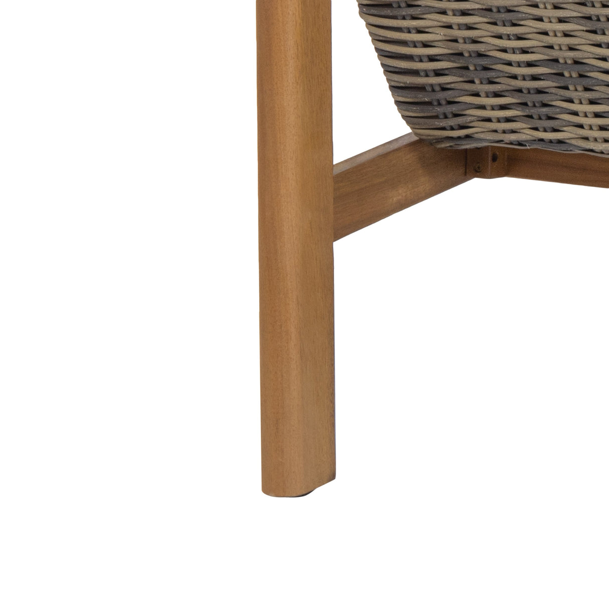 Nova Outdoor Acacia Loveseat with Wicker Accents by Christopher Knight Home