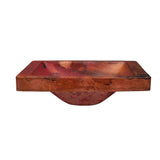 Novatto Santa Cruz Copper Drop-in Bathroom Sink, Natural