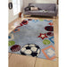 Novelty Sports Theme Hand Tufted Carpet Indian Oriental Kids Area Rug