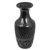 Handmade Black Mexican Heirloom Ceramic Decorative Vase (Mexico)