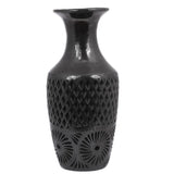 Handmade Black Mexican Heirloom Ceramic Decorative Vase (Mexico)