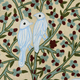 Novica Handmade Abode Of Birds I Wool Chain Stitch Tapestry