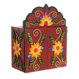 Novica Handmade Andean Kitchen Wood And Ceramic Retablo