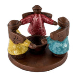 Novica Handmade Angel Ceremony Ceramic Tealight Candleholder
