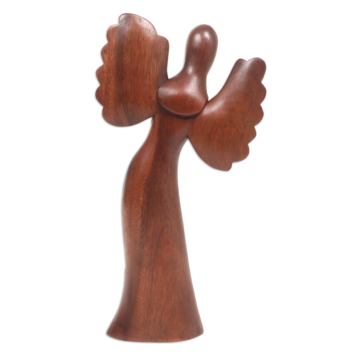 Novica Handmade Angel Of Warmth Wood Sculpture