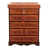 Novica Handmade Baroque Secrets Wood And Leather Jewelry Box