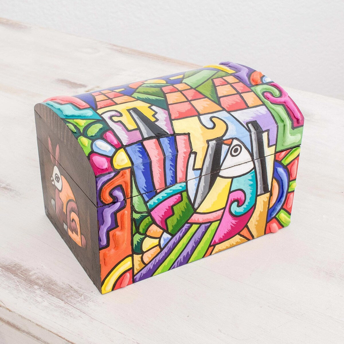 Novica Handmade Beauties From La Palma Wood Decorative Box