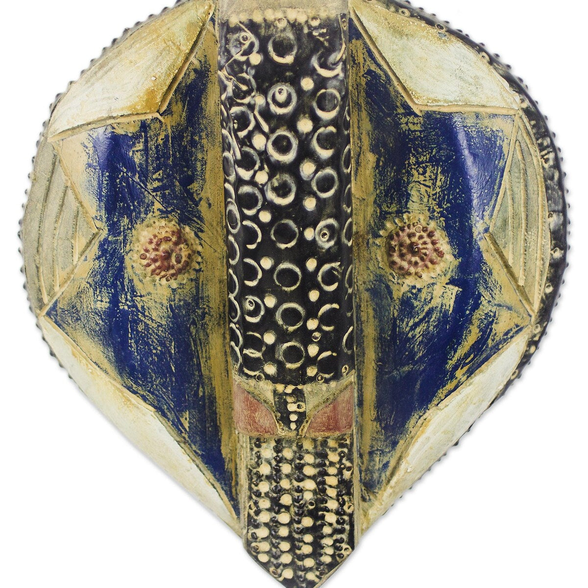 Novica Handmade Beautiful Visage African Wood Mask