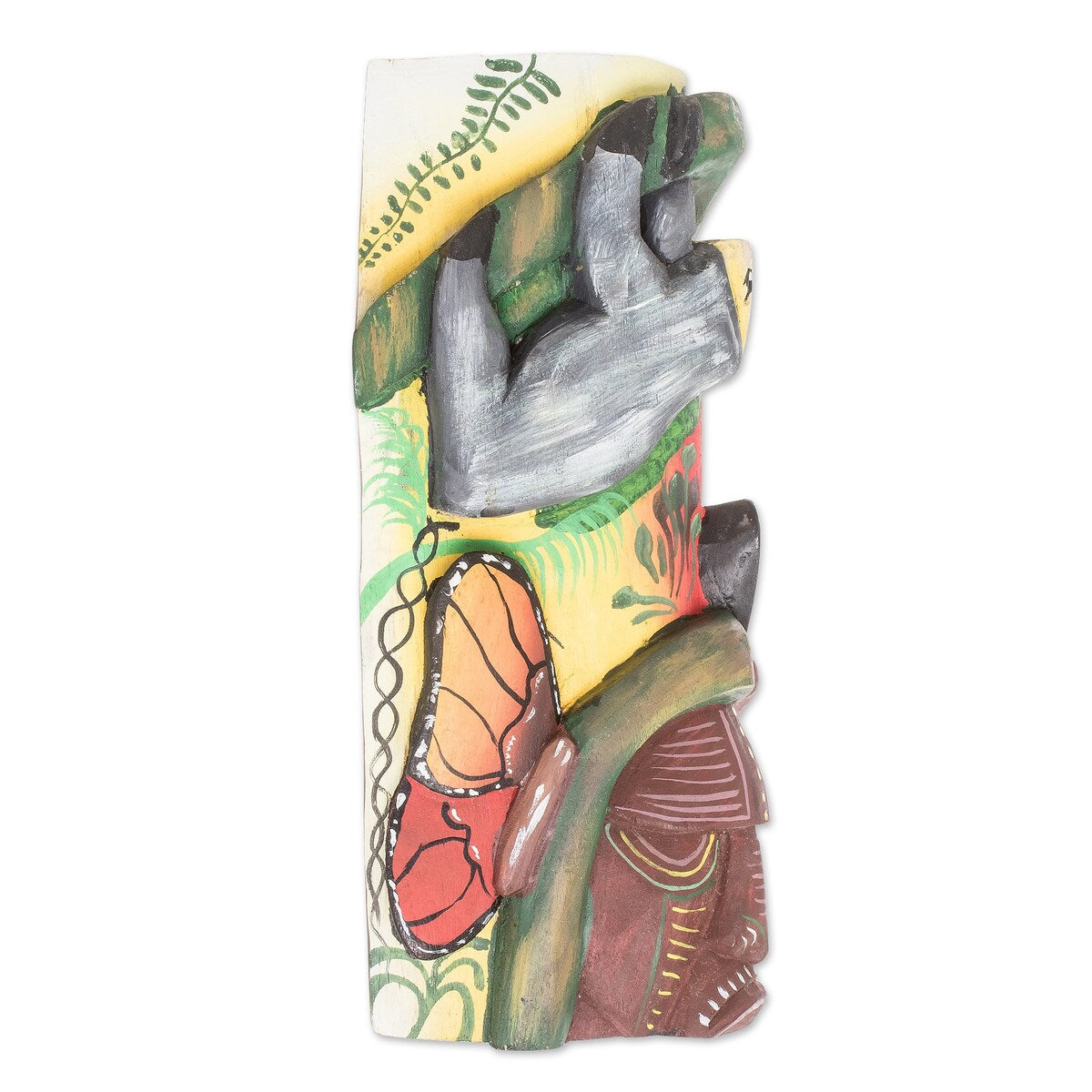 Novica Handmade Boruca Sloth Wood Mask