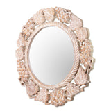 Novica Handmade Buleleng Bouquet Wood Wall Mirror