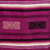 Novica Handmade Burgundy Menorah Cotton Table Runner