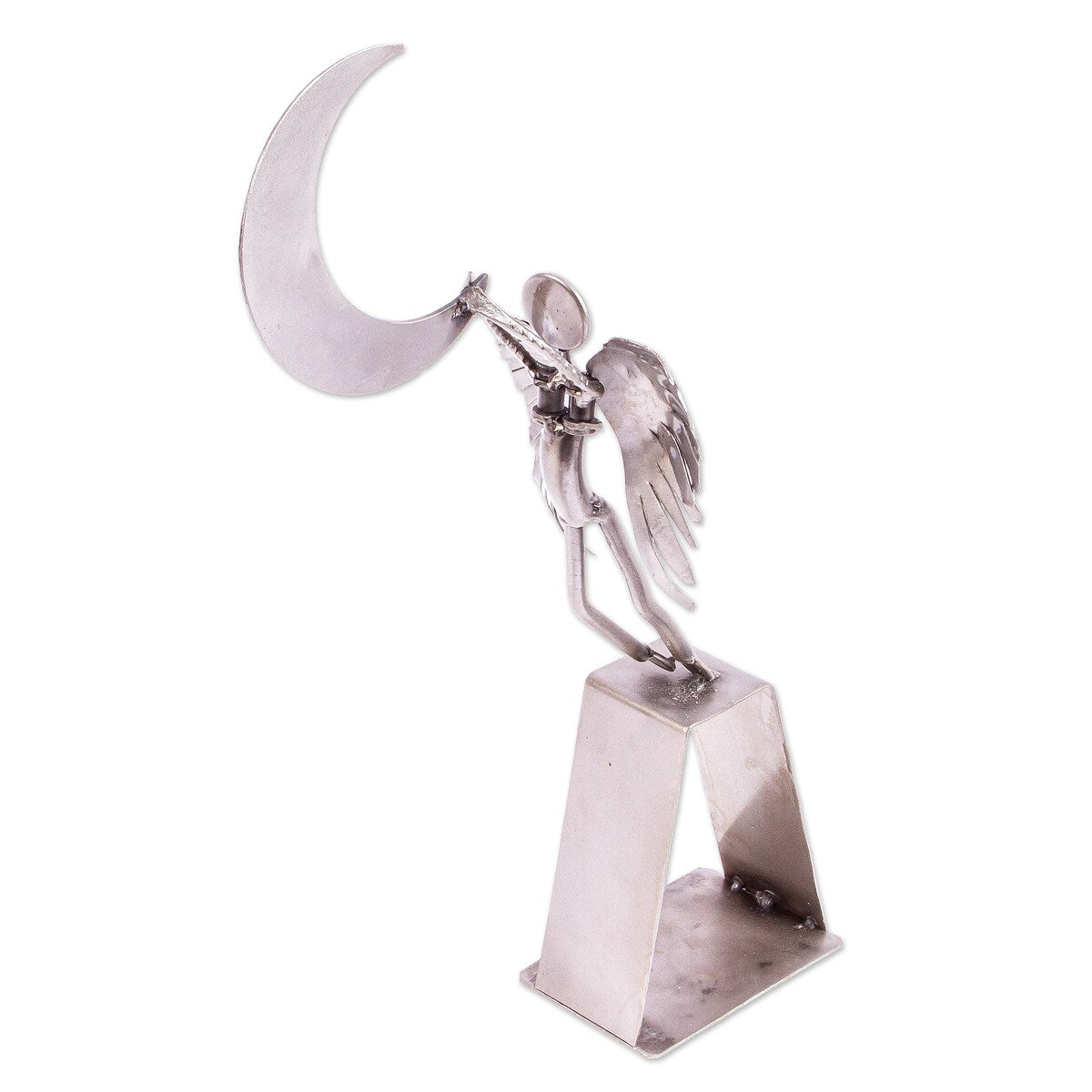 Novica Handmade Capture The Moon Recycled Auto Parts Sculpture