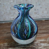 Novica Handmade Carnival Color Petite Handblown Recycled Glass Art Bud Vase