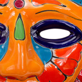 Novica Handmade Chicha Penacho Ceramic Mask