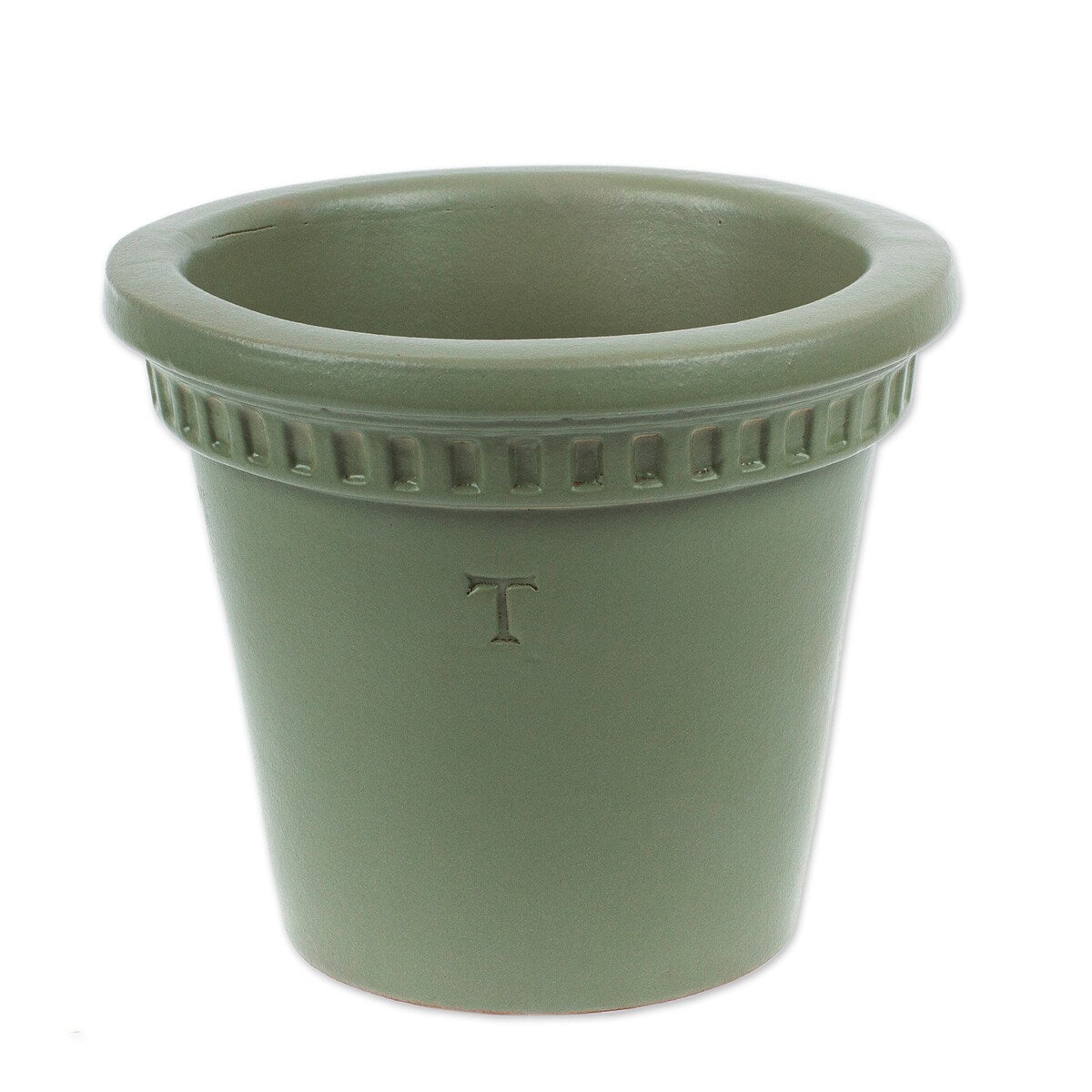 Novica Handmade Classic Lines Ceramic Flower Pot