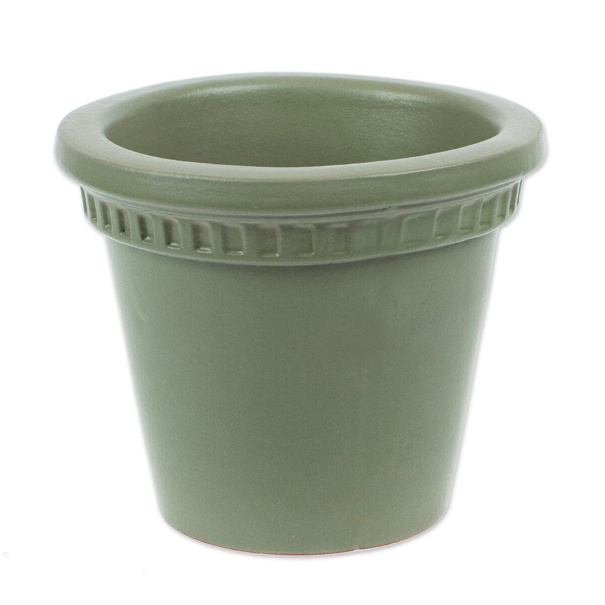 Novica Handmade Classic Lines Ceramic Flower Pot