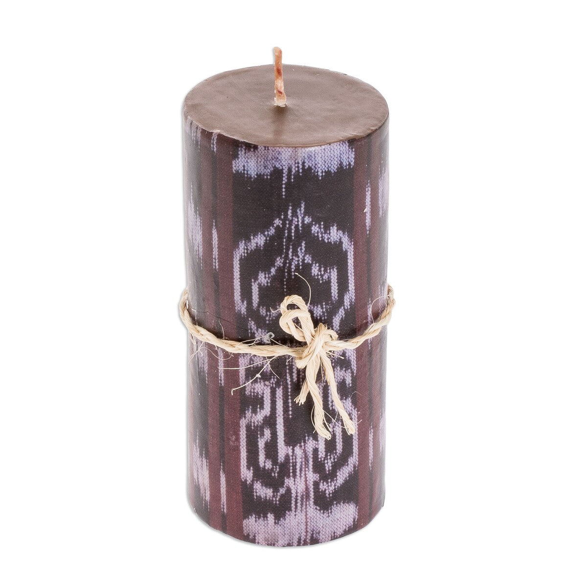 Novica Handmade Coban Coffee Pillar Candle