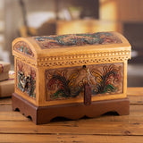 Novica Handmade Colonial Secret Mohena Wood And Leather Jewelry Box