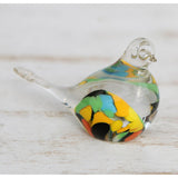 Novica Handmade Confetti Canary Handblown Recycled Glass Paperweight