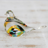 Novica Handmade Confetti Canary Handblown Recycled Glass Paperweight