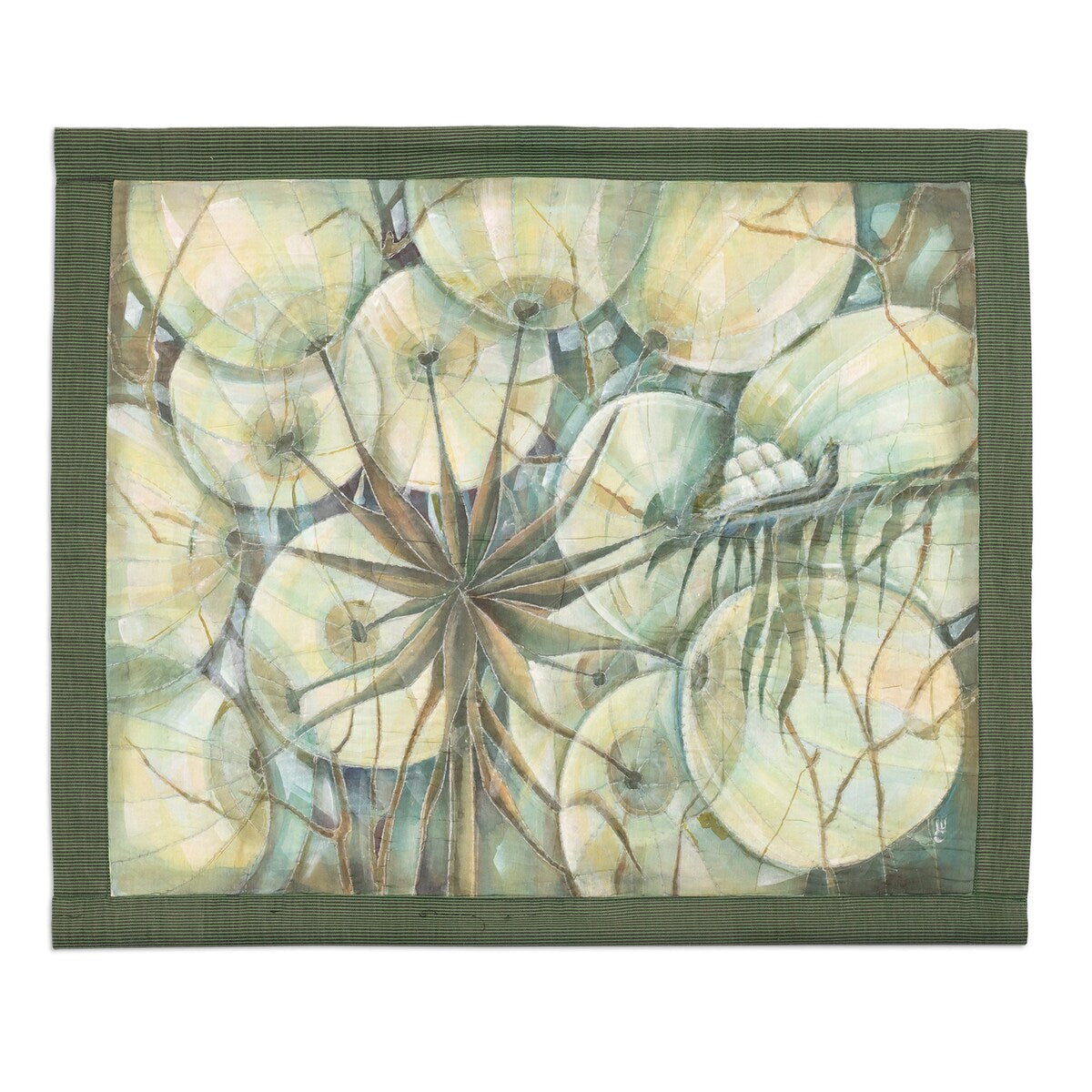 Novica Handmade Dandelions Cotton And Silk Wall Hanging