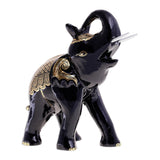 Novica Handmade Elephant King Gold-Accented Wood Sculpture