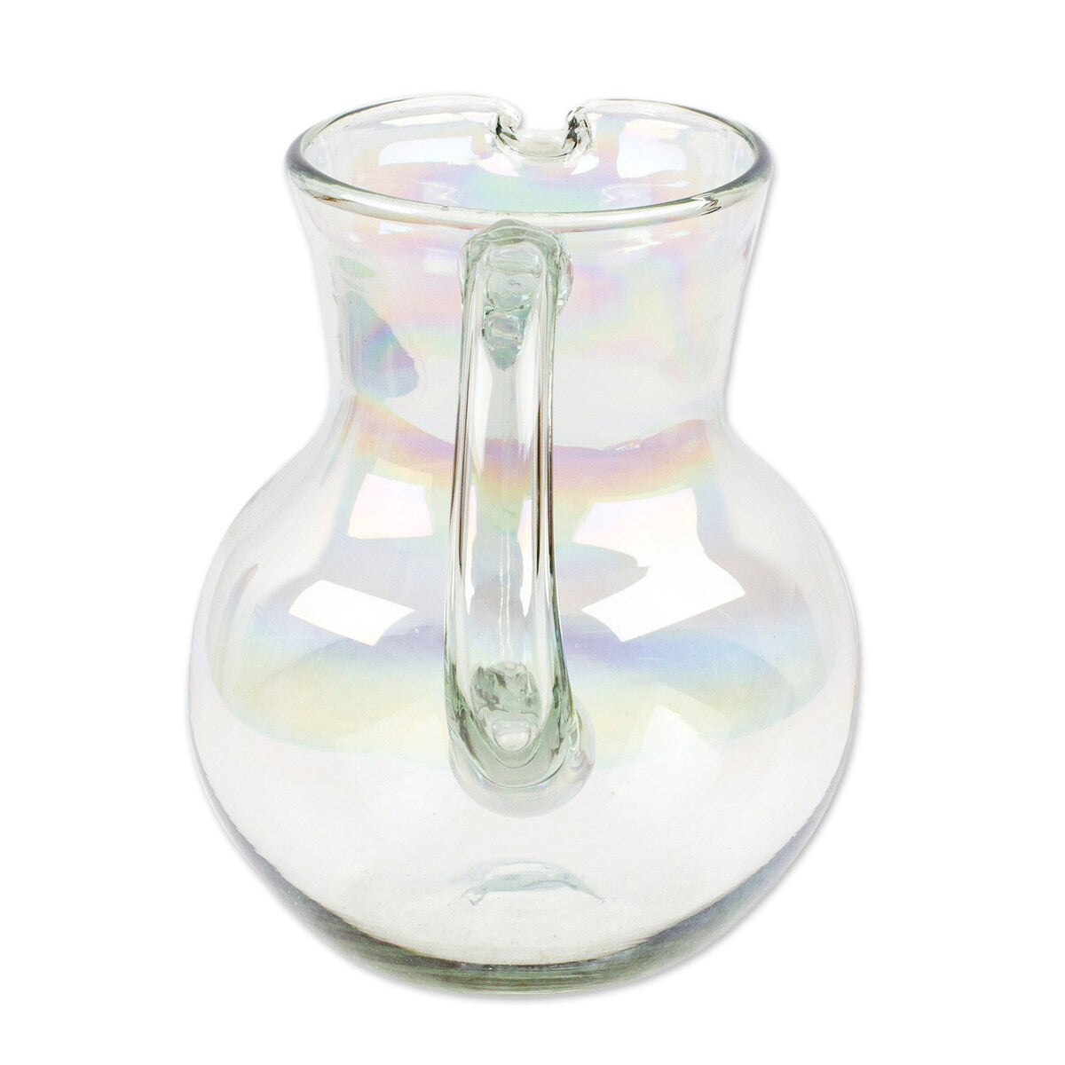 Novica Handmade Ethereal Handblown Recycled Glass Pitcher