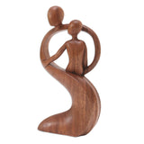 Novica Handmade Fathers Protection Wood Statuette
