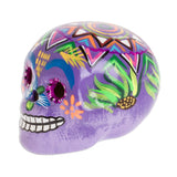 Novica Handmade Festive Skull Ceramic Figurine