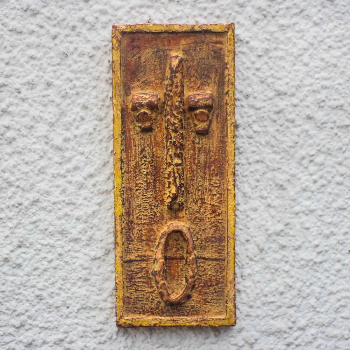 Novica Handmade Fine Face Wood Relief Panel