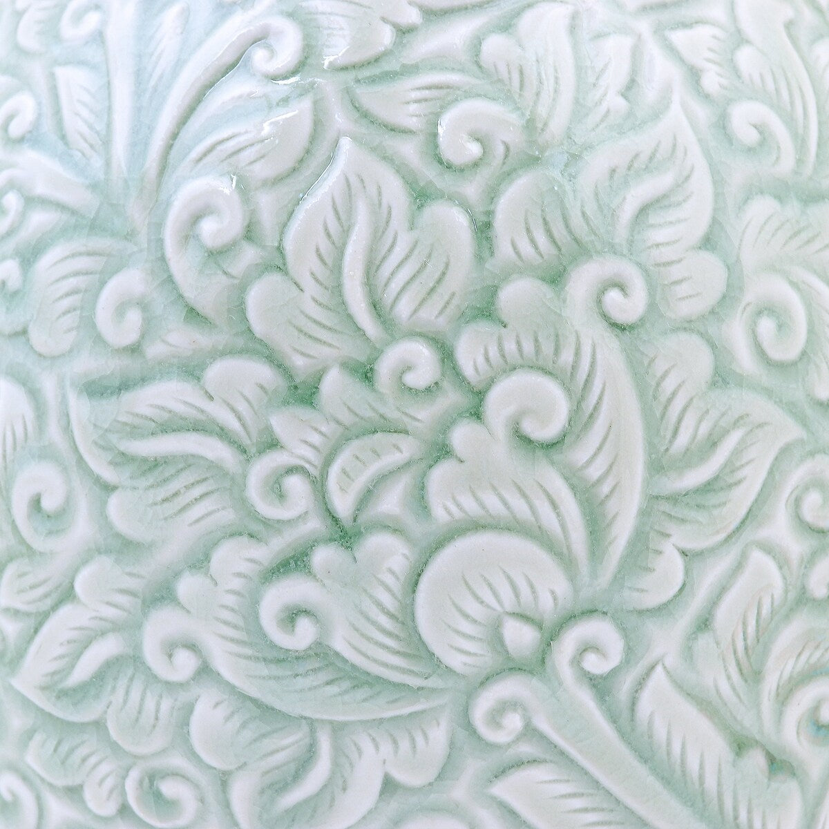 Novica Handmade Fresh Flowers Celadon Ceramic Vase