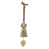 Novica Handmade Golden Elephant Song Brass Bell