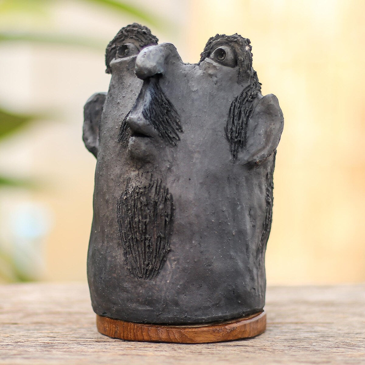 Novica Handmade Good Man Ceramic Statuette