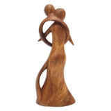 Novica Handmade Graceful Hug Wood Sculpture