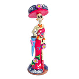 Novica Handmade Grande Dame Catrina Ceramic Sculpture